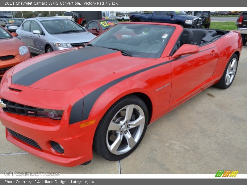 Victory Red / Black 2011 Chevrolet Camaro SS/RS Convertible