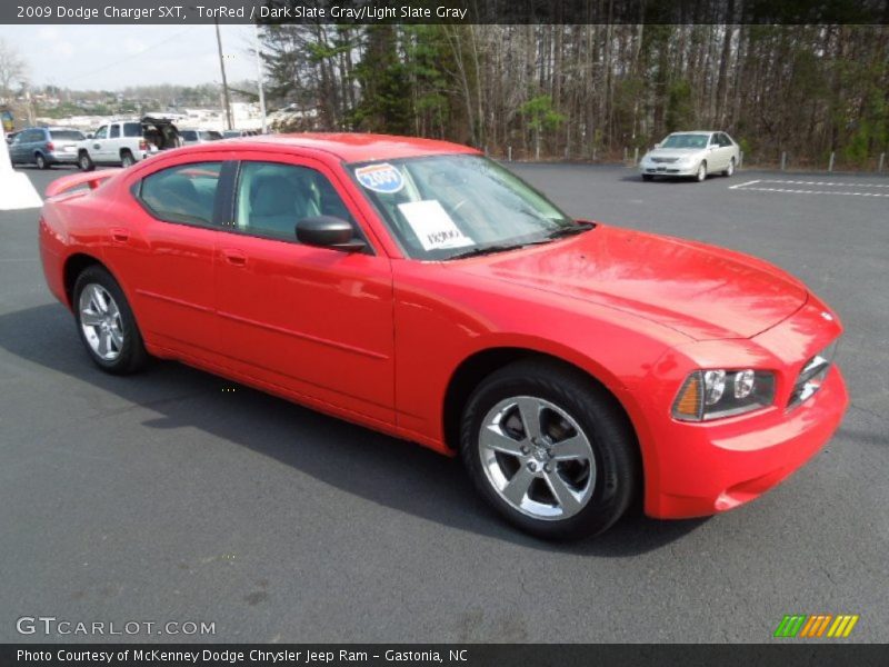 TorRed / Dark Slate Gray/Light Slate Gray 2009 Dodge Charger SXT