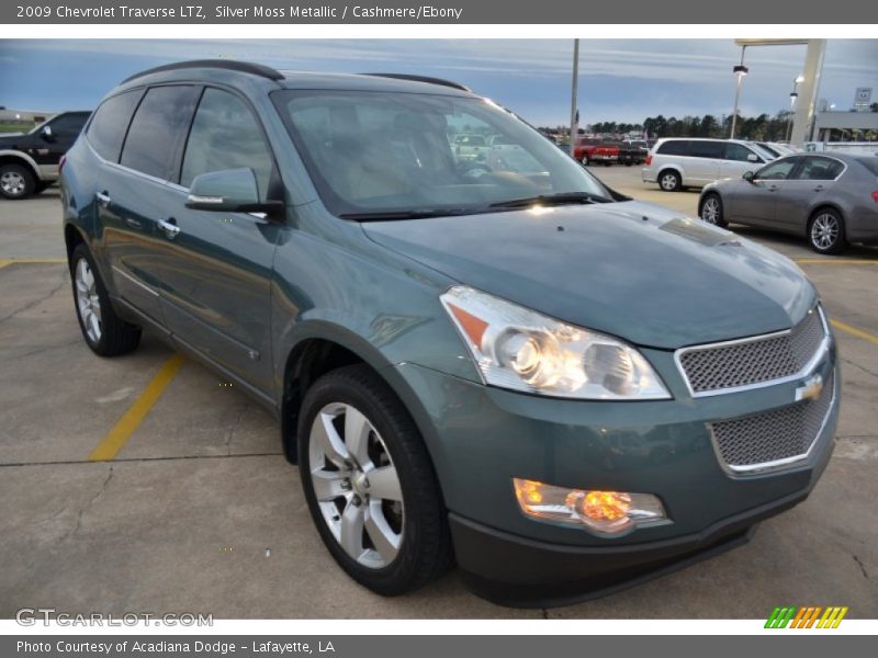 Silver Moss Metallic / Cashmere/Ebony 2009 Chevrolet Traverse LTZ