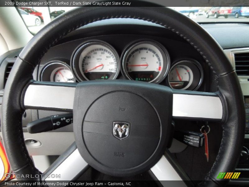 TorRed / Dark Slate Gray/Light Slate Gray 2009 Dodge Charger SXT