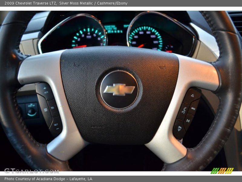 Silver Moss Metallic / Cashmere/Ebony 2009 Chevrolet Traverse LTZ