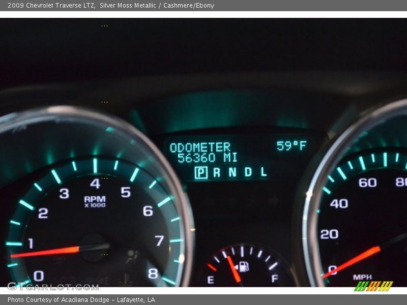 Silver Moss Metallic / Cashmere/Ebony 2009 Chevrolet Traverse LTZ
