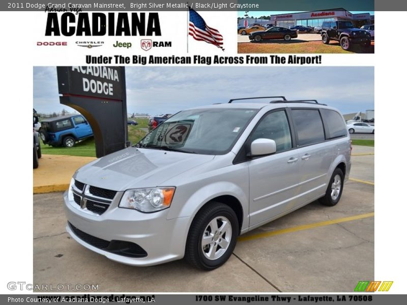 Bright Silver Metallic / Black/Light Graystone 2011 Dodge Grand Caravan Mainstreet