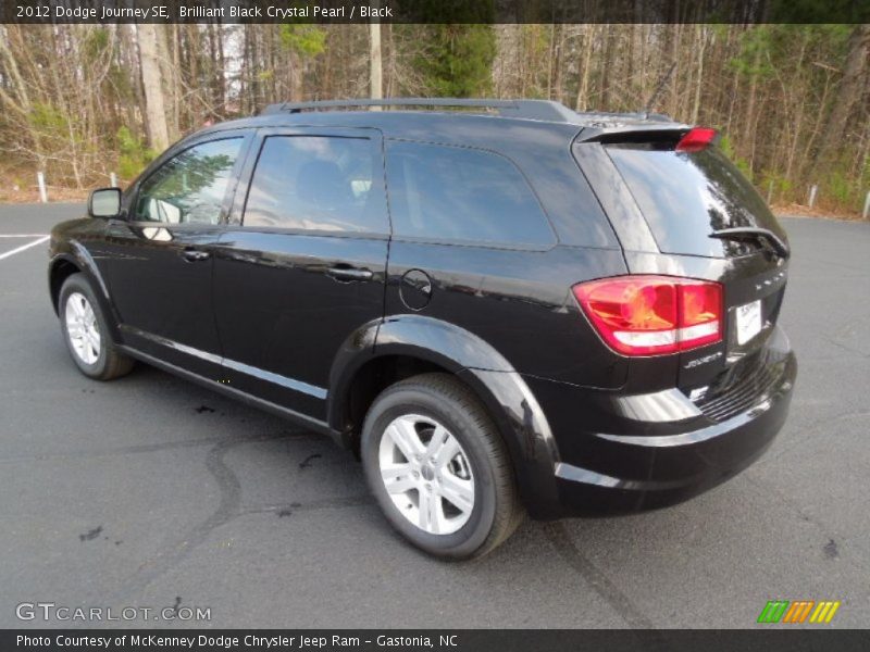 Brilliant Black Crystal Pearl / Black 2012 Dodge Journey SE