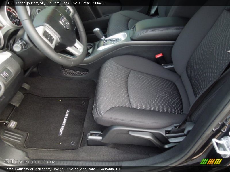 Brilliant Black Crystal Pearl / Black 2012 Dodge Journey SE