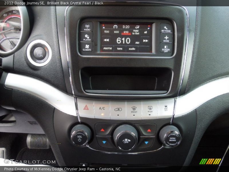 Brilliant Black Crystal Pearl / Black 2012 Dodge Journey SE
