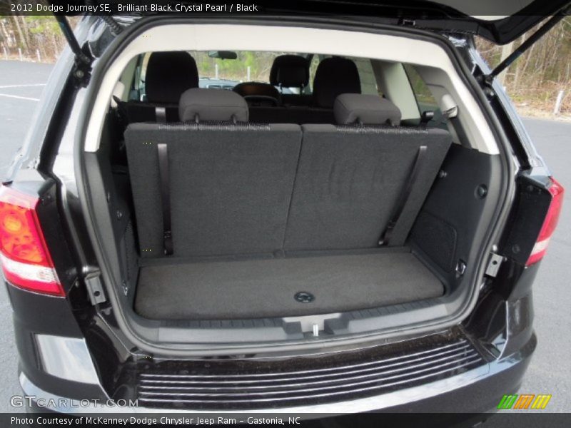 Brilliant Black Crystal Pearl / Black 2012 Dodge Journey SE