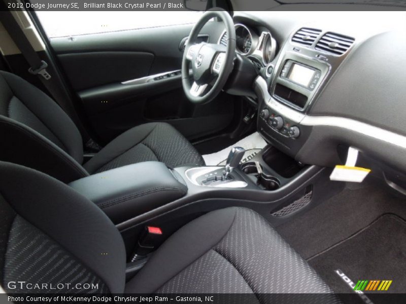Brilliant Black Crystal Pearl / Black 2012 Dodge Journey SE