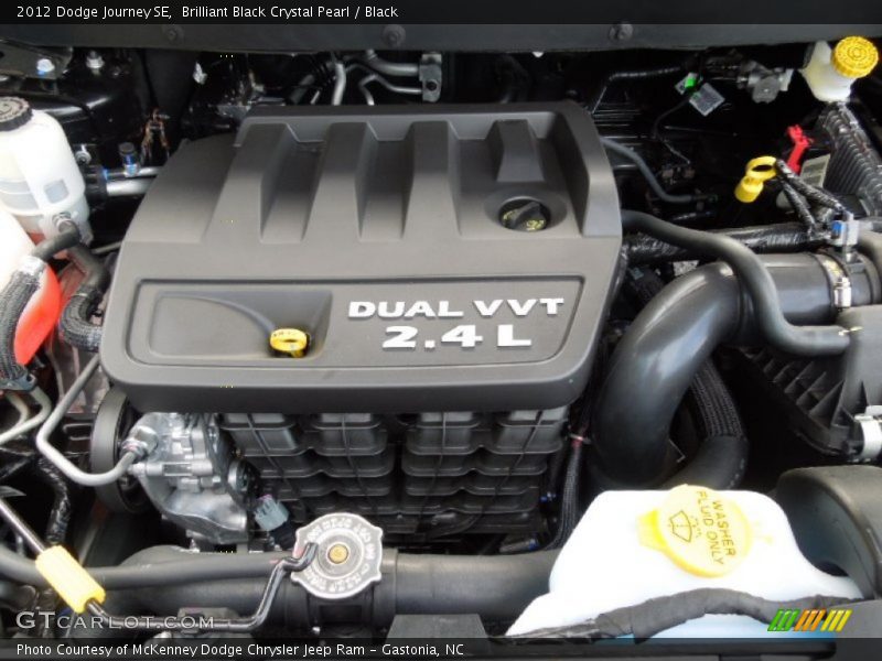 Brilliant Black Crystal Pearl / Black 2012 Dodge Journey SE