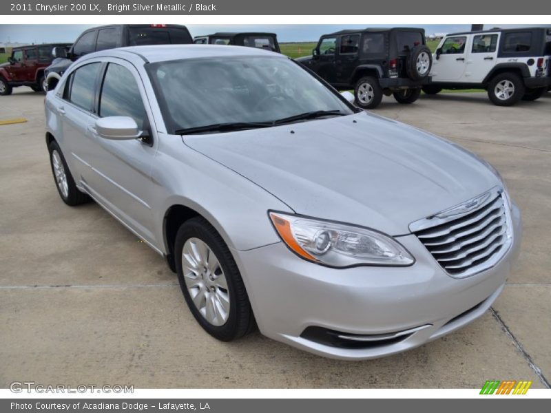 Bright Silver Metallic / Black 2011 Chrysler 200 LX