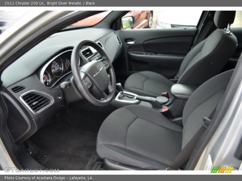 Bright Silver Metallic / Black 2011 Chrysler 200 LX