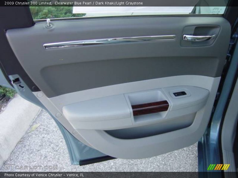 Clearwater Blue Pearl / Dark Khaki/Light Graystone 2009 Chrysler 300 Limited
