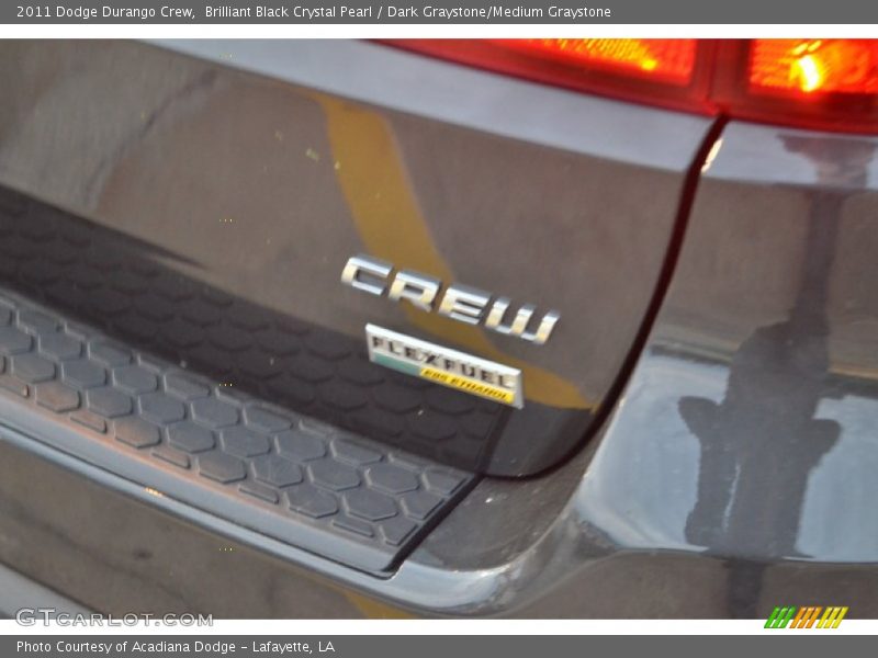 Brilliant Black Crystal Pearl / Dark Graystone/Medium Graystone 2011 Dodge Durango Crew