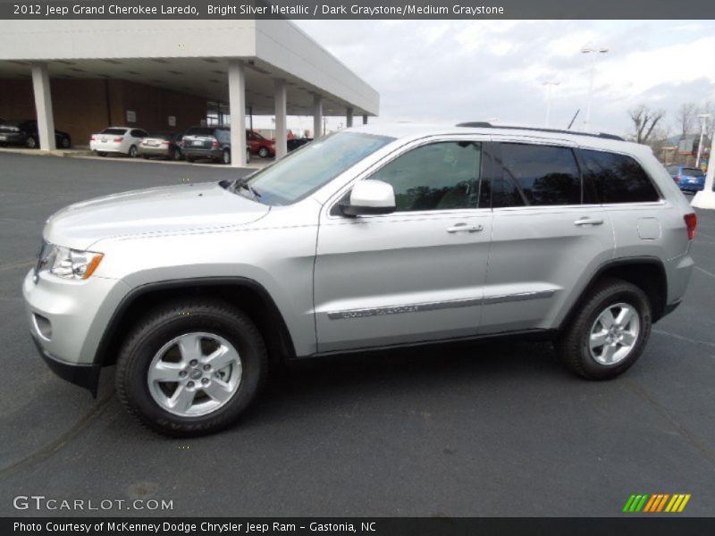 Bright Silver Metallic / Dark Graystone/Medium Graystone 2012 Jeep Grand Cherokee Laredo