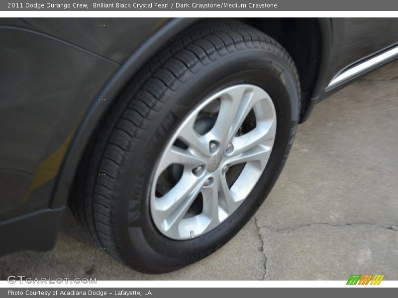 Brilliant Black Crystal Pearl / Dark Graystone/Medium Graystone 2011 Dodge Durango Crew
