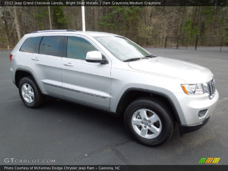 Bright Silver Metallic / Dark Graystone/Medium Graystone 2012 Jeep Grand Cherokee Laredo