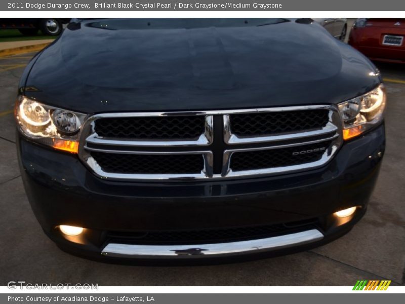 Brilliant Black Crystal Pearl / Dark Graystone/Medium Graystone 2011 Dodge Durango Crew