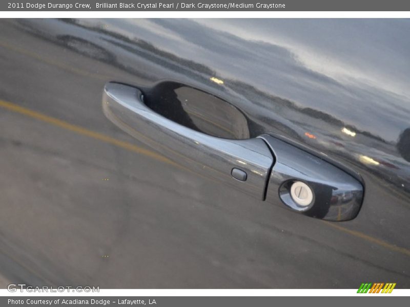 Brilliant Black Crystal Pearl / Dark Graystone/Medium Graystone 2011 Dodge Durango Crew