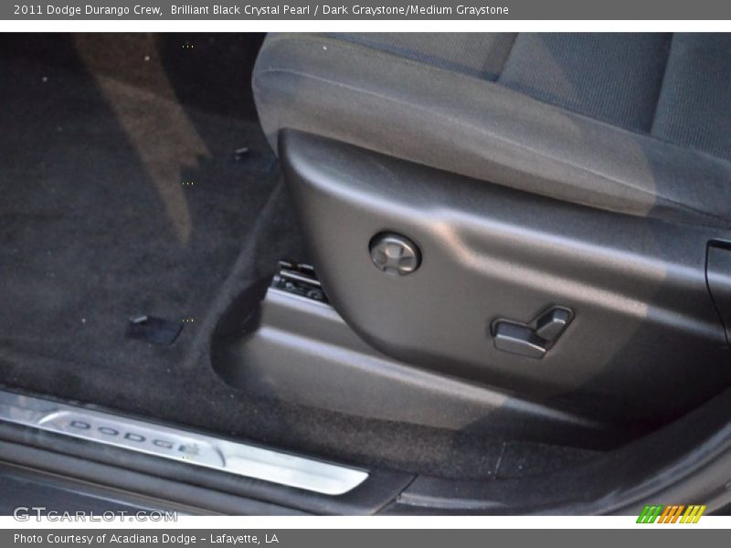Brilliant Black Crystal Pearl / Dark Graystone/Medium Graystone 2011 Dodge Durango Crew