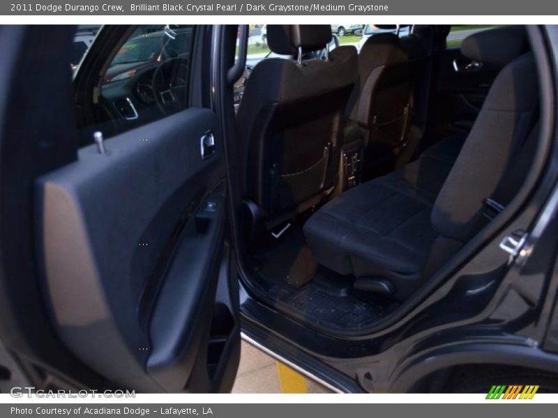 Brilliant Black Crystal Pearl / Dark Graystone/Medium Graystone 2011 Dodge Durango Crew