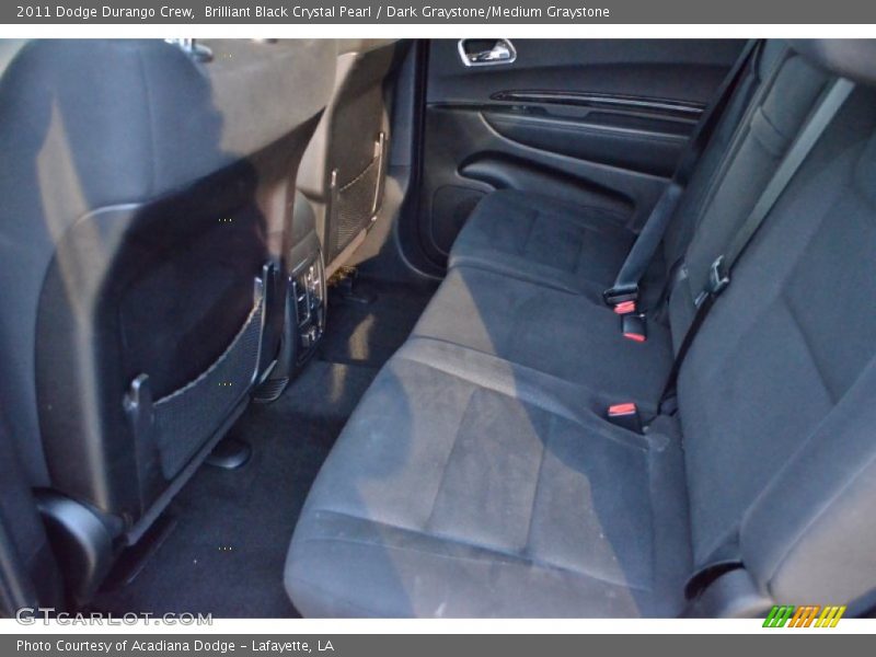 Brilliant Black Crystal Pearl / Dark Graystone/Medium Graystone 2011 Dodge Durango Crew