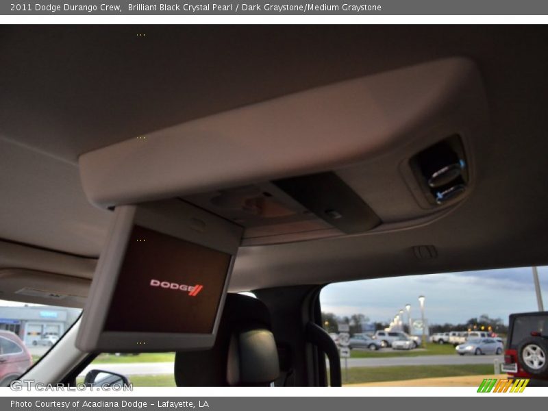 Brilliant Black Crystal Pearl / Dark Graystone/Medium Graystone 2011 Dodge Durango Crew