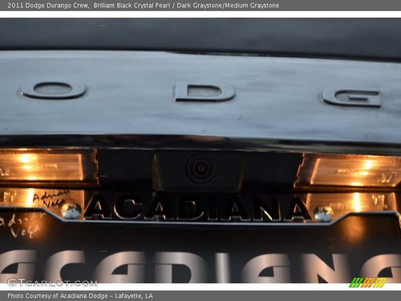 Brilliant Black Crystal Pearl / Dark Graystone/Medium Graystone 2011 Dodge Durango Crew
