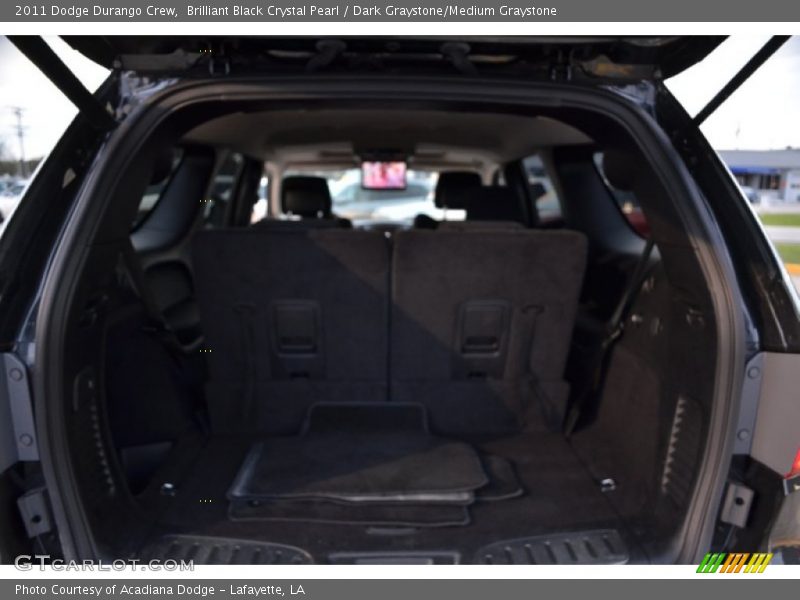 Brilliant Black Crystal Pearl / Dark Graystone/Medium Graystone 2011 Dodge Durango Crew