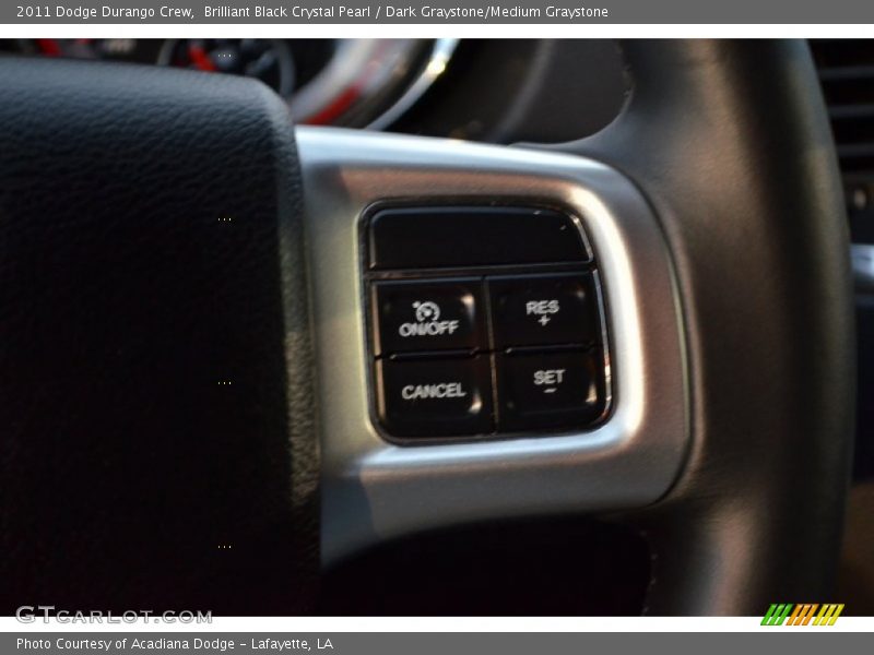 Brilliant Black Crystal Pearl / Dark Graystone/Medium Graystone 2011 Dodge Durango Crew