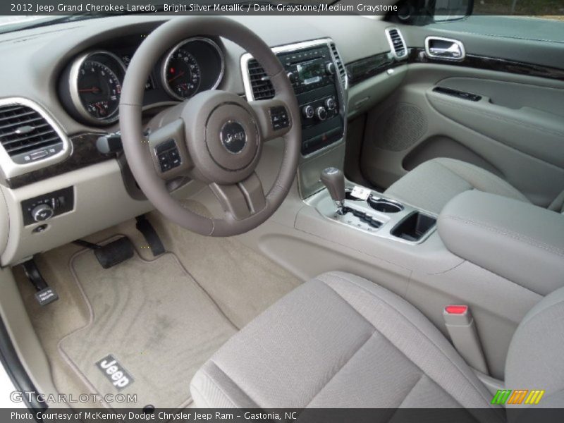 Bright Silver Metallic / Dark Graystone/Medium Graystone 2012 Jeep Grand Cherokee Laredo