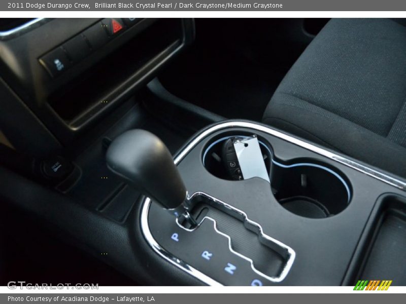 Brilliant Black Crystal Pearl / Dark Graystone/Medium Graystone 2011 Dodge Durango Crew