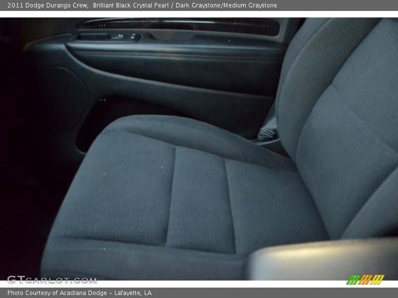 Brilliant Black Crystal Pearl / Dark Graystone/Medium Graystone 2011 Dodge Durango Crew