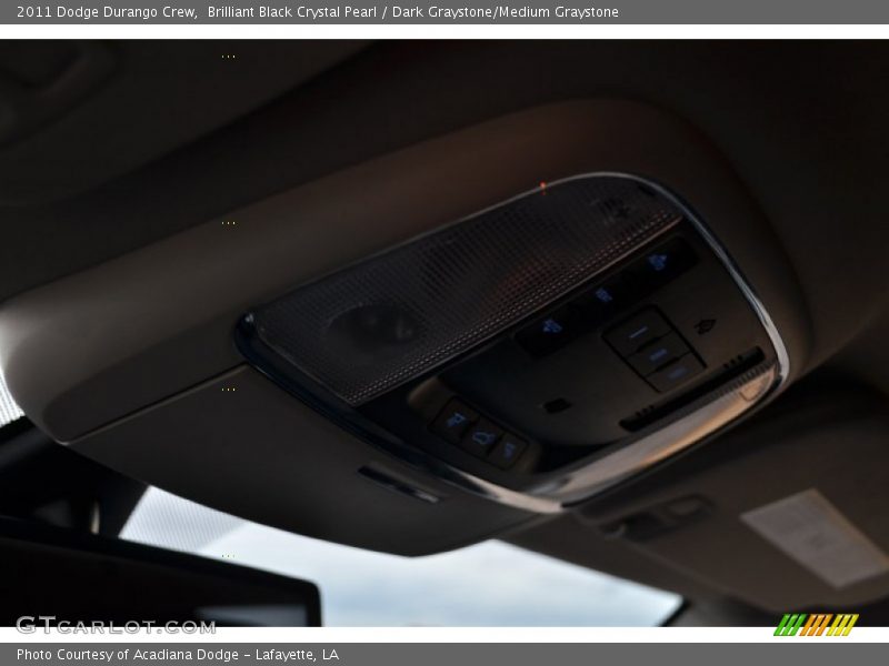 Brilliant Black Crystal Pearl / Dark Graystone/Medium Graystone 2011 Dodge Durango Crew