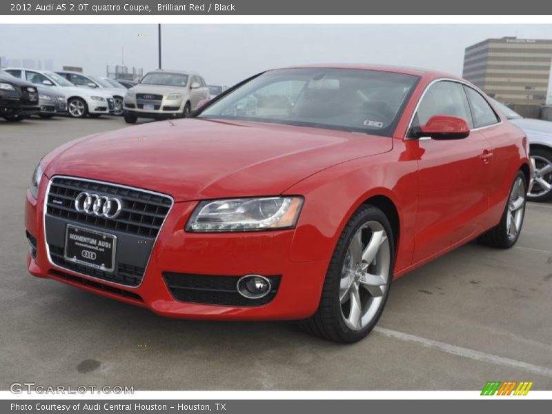 Brilliant Red / Black 2012 Audi A5 2.0T quattro Coupe