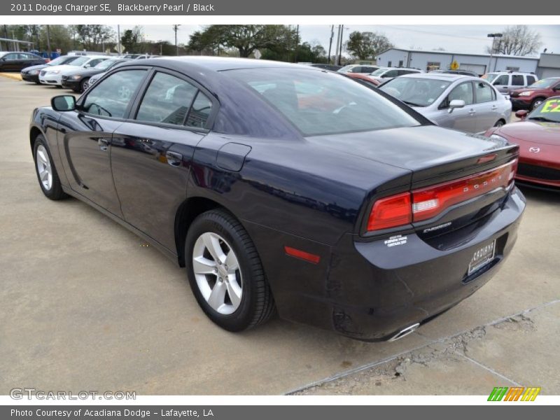 Blackberry Pearl / Black 2011 Dodge Charger SE