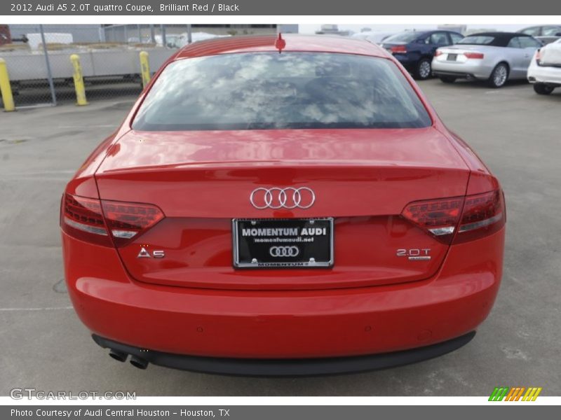 Brilliant Red / Black 2012 Audi A5 2.0T quattro Coupe