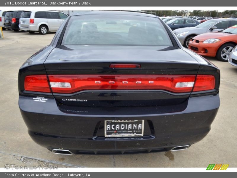 Blackberry Pearl / Black 2011 Dodge Charger SE