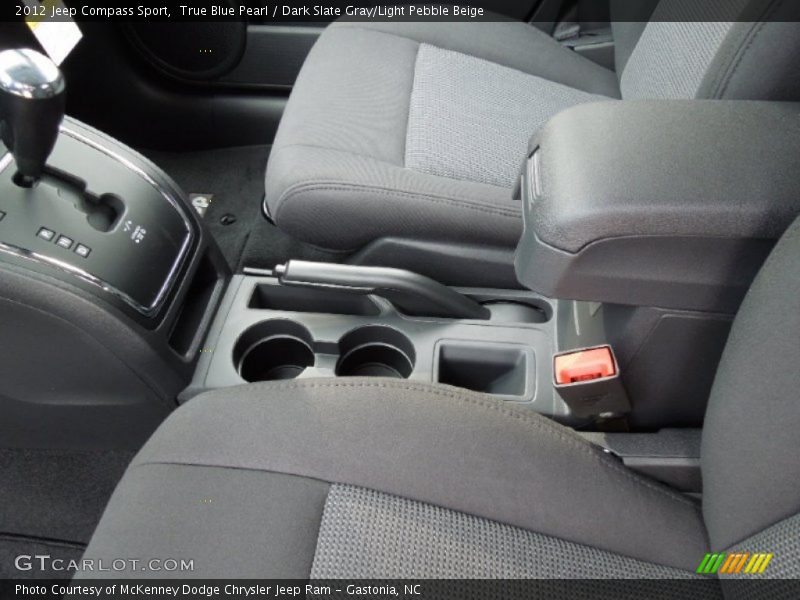 True Blue Pearl / Dark Slate Gray/Light Pebble Beige 2012 Jeep Compass Sport