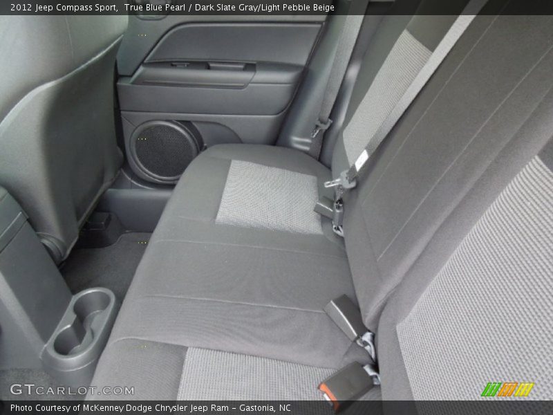 True Blue Pearl / Dark Slate Gray/Light Pebble Beige 2012 Jeep Compass Sport