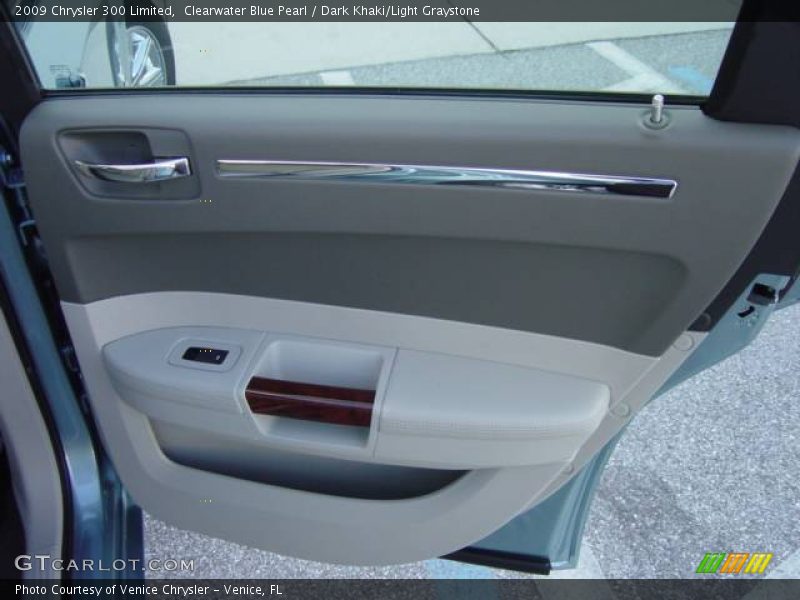 Clearwater Blue Pearl / Dark Khaki/Light Graystone 2009 Chrysler 300 Limited