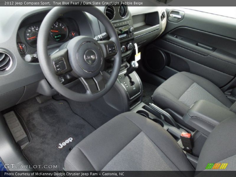 Dark Slate Gray/Light Pebble Beige Interior - 2012 Compass Sport 