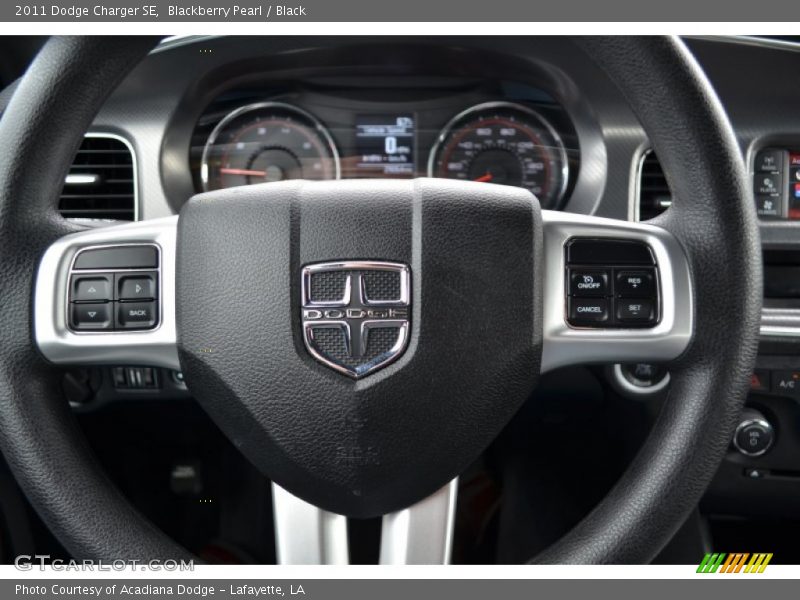 Blackberry Pearl / Black 2011 Dodge Charger SE