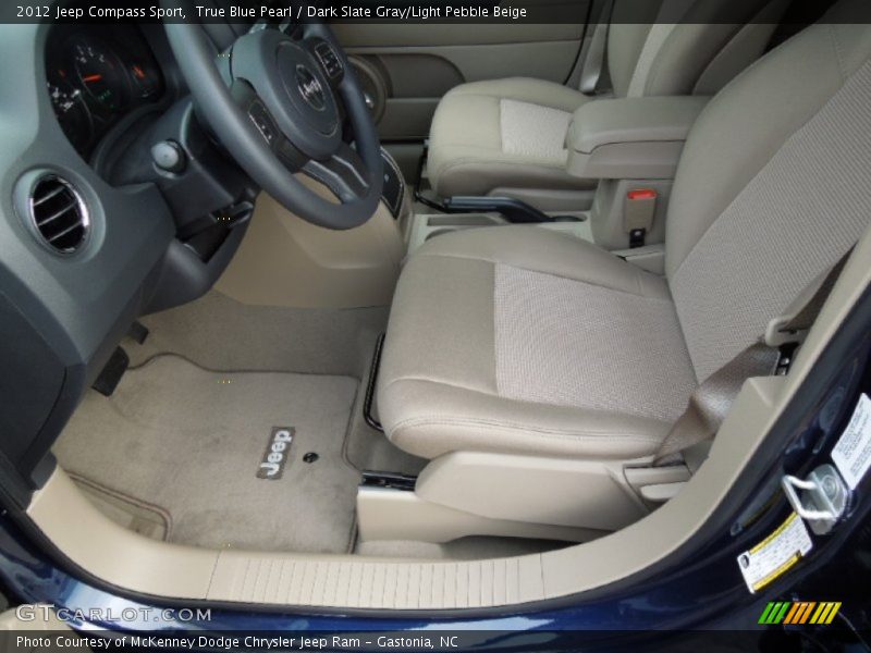  2012 Compass Sport Dark Slate Gray/Light Pebble Beige Interior