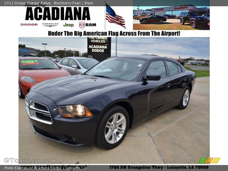 Blackberry Pearl / Black 2011 Dodge Charger Rallye