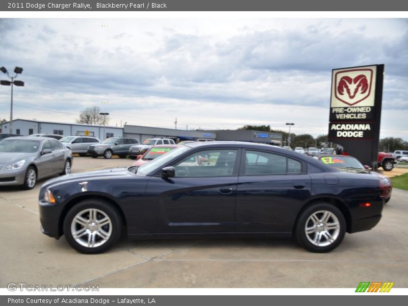 Blackberry Pearl / Black 2011 Dodge Charger Rallye