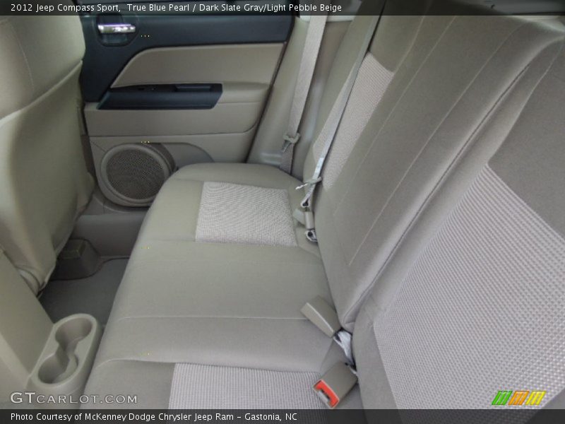 True Blue Pearl / Dark Slate Gray/Light Pebble Beige 2012 Jeep Compass Sport