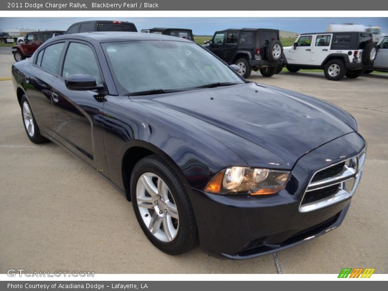 Blackberry Pearl / Black 2011 Dodge Charger Rallye