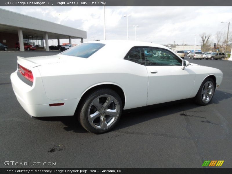 Bright White / Dark Slate Gray 2012 Dodge Challenger SXT