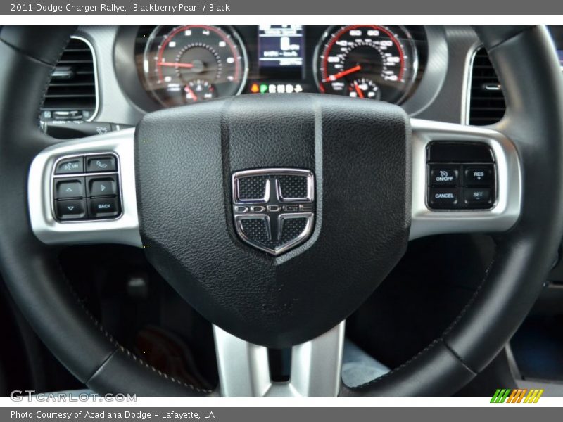 Blackberry Pearl / Black 2011 Dodge Charger Rallye