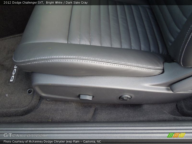 Bright White / Dark Slate Gray 2012 Dodge Challenger SXT